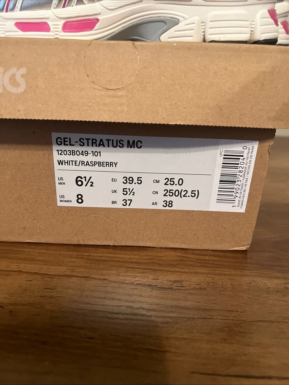 ASICS GEL-Stratus MC white raspberry Sneakers